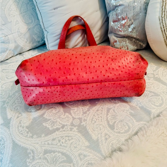 Dooney & Bourke Pink Shoulder Bag with Ostrich Texture (project) - Picture 4 of 9